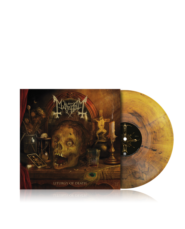 Mayhem - Liturgy of Death (Ltd. Gatefold transp. orange-black marbled LP & LP-Booklet) Century Media Records Germany  59695
