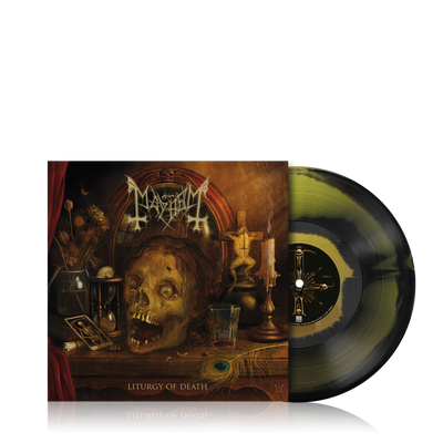Mayhem - Liturgy of Death (Ltd. Gatefold bright gold-black haze LP & LP-Booklet) Century Media Records Germany  59697